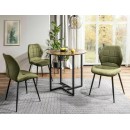 Стол обеденный SIGNAL ALTO II рустикальный коричневый/черный 80